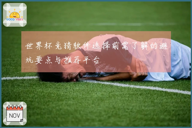 世界杯竞猜软件选择前需了解的避坑要点与推荐平台