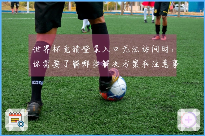 世界杯竞猜登录入口无法访问时，你需要了解哪些解决方案和注意事项